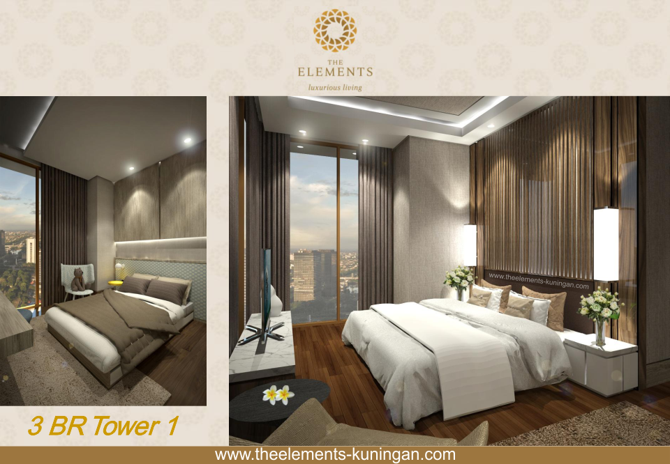 Apartment Unit 3 Bedroom Tower 1 The Elements Kuningan Luxurious Living at Kuningan Jakarta by Sinarmas Land